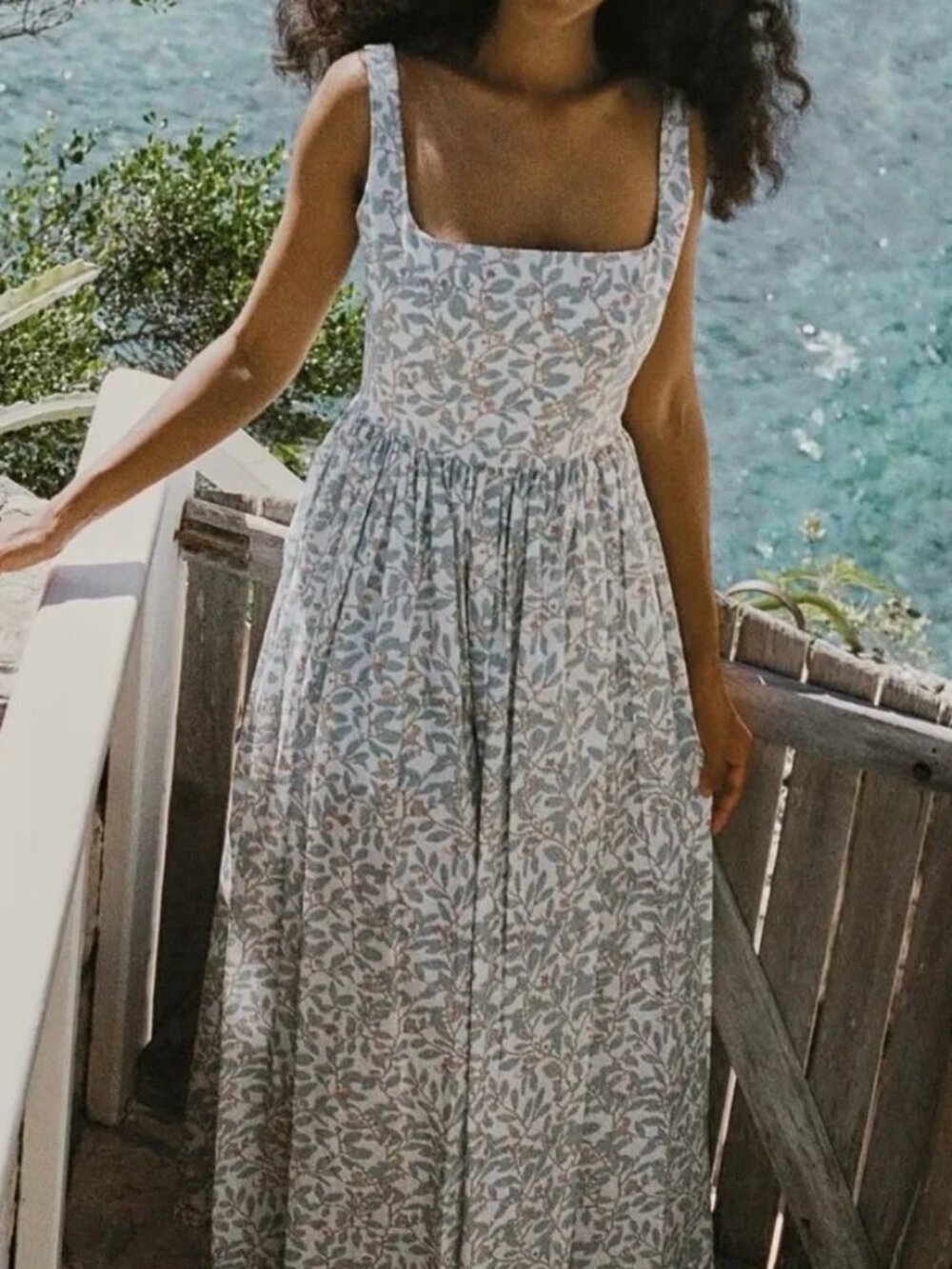 COCO SHOP Floral Midi